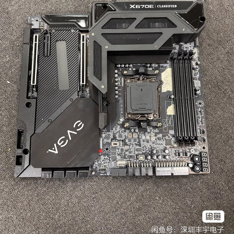 落日余晖，EVGA X670E CLSSSIFIED 主板工程样品现身闲鱼平台