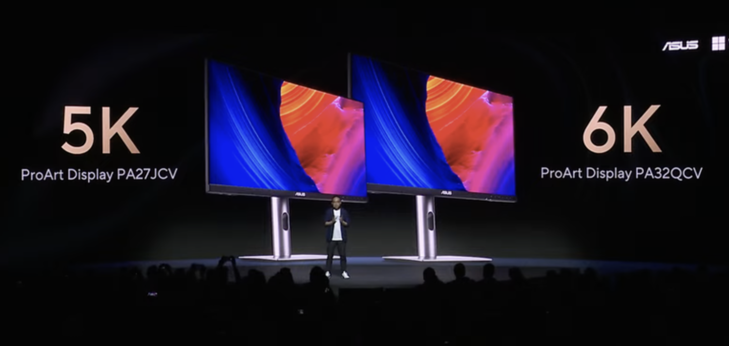 提供 5K / 6K 分辨率对标苹果 Pro Display XDR,华硕“PA27JCV / PA32QCV”显示器亮相 2024 台北电脑展