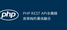 PHP REST API與微服務架構的最佳融合