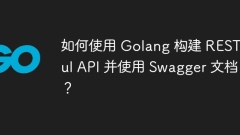 How to build a RESTful API using Golang and use Swagger documentation?