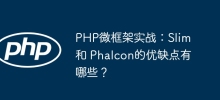 PHP微框架實戰：Slim 和 Phalcon的優缺點有哪些？