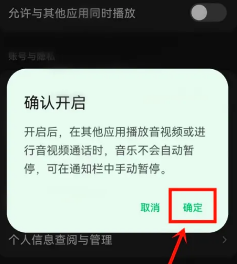 汽水音乐怎么设置不被打断 设置不被打断的操作方法