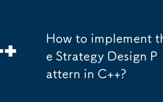 How to implement the Strategy Design Pattern in C++?