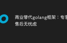 商业替代golang框架:专享售后无忧虑