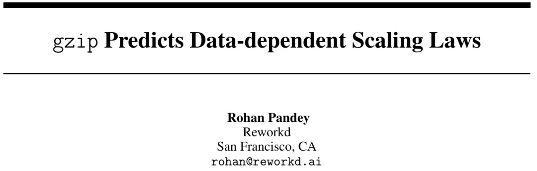 Do different data sets have different scaling laws? And you can predict it with a compression algorithm