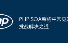 PHP SOA架构中常见的挑战解决之道