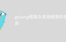 golang框架与其他框架的差异