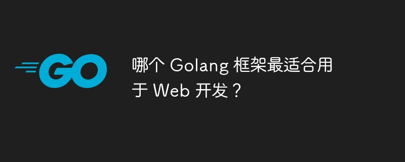 哪个 Golang 框架最适合用于 Web 开发？