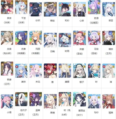 蔚蓝档案角色图鉴有哪些