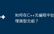 如何在C++元编程中处理类型元组？
