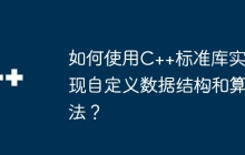 如何使用C++标准库实现自定义数据结构和算法？
