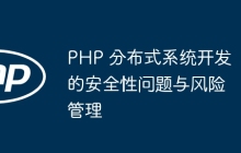 PHP 分布式系统开发的安全性问题与风险管理
