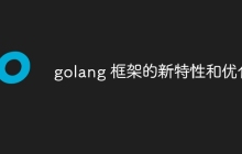 golang 框架的新特性和优化