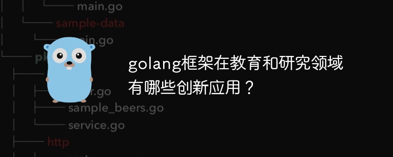 golang框架在教育和研究领域有哪些创新应用？