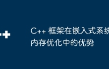 C++ 框架在嵌入式系统内存优化中的优势