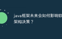 java框架未来会如何影响软件架构决策?