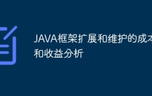JAVA框架扩展和维护的成本和收益分析
