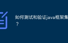 如何测试和验证java框架集成？