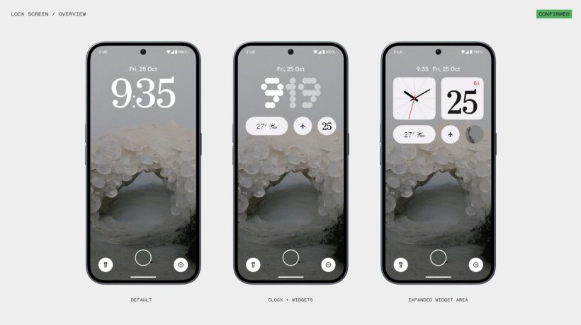 Nothing OS 3.0 开启预热：全新锁屏自定义功能、9 月正式发布
