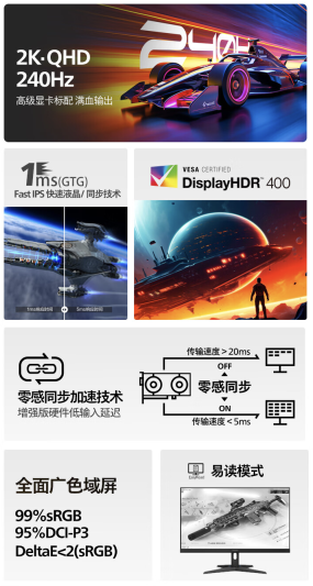 飞利浦“27M3N3540P”27 英寸显示器上架开售:2K 240Hz,1699 元