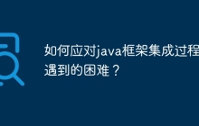 如何应对java框架集成过程中遇到的困难?