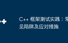 C++ 框架测试实践：常见陷阱及应对措施