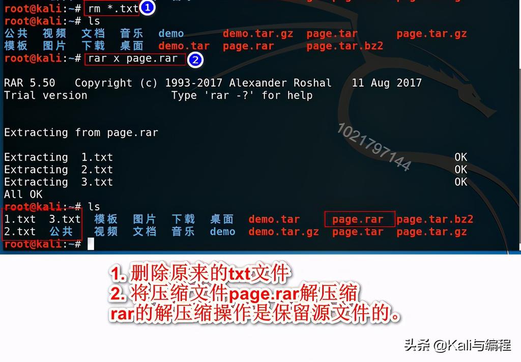 Package d'installation de décompression du logiciel rar et didacticiel sur les commandes de connexion