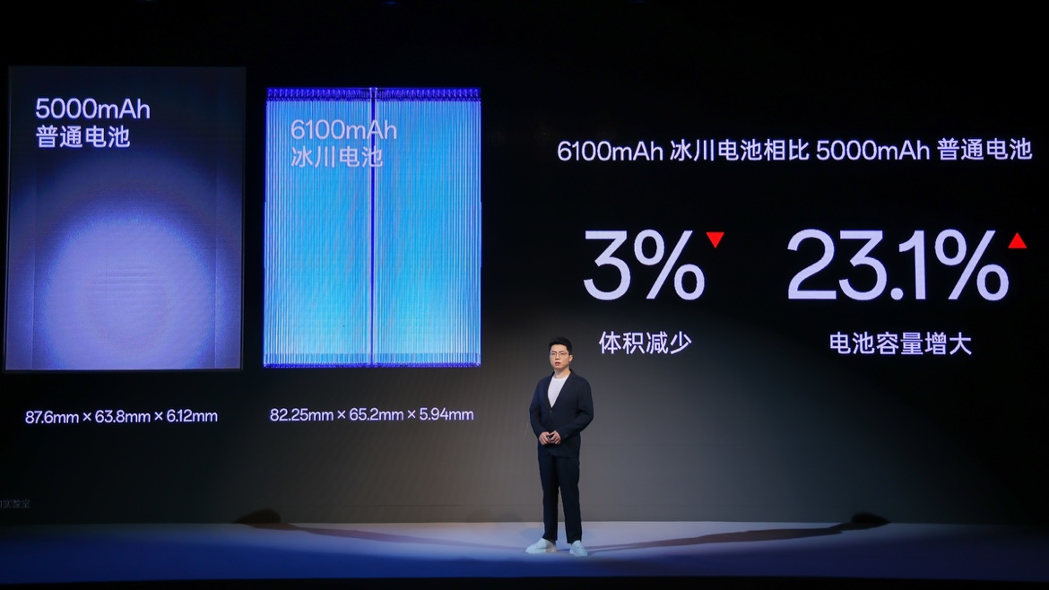 一加冰川电池发布：行业第一 6100mAh 配 100W 闪充，Ace 3 Pro 手机首发搭载