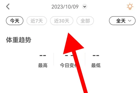 okok体脂秤怎么查询数据对比 OKOK app查看近30天体重趋势方法