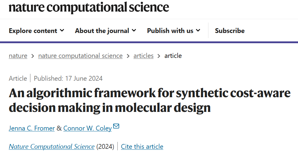 Automatically identify the best molecules and reduce synthesis costs. MIT develops a molecular design decision-making algorithm framework