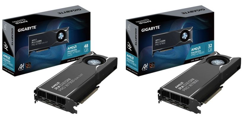 4 张组最高 192GB 显存,技嘉为 AI 计算推出 AMD Radeon PRO W7000 系列工作站显卡