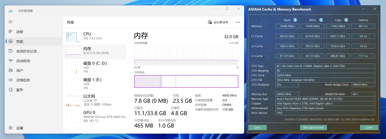 雷克沙战神之翼 ARES RGB DDR5 8000 内存体验：首款海力士颗粒认证内存，稳超 8000MT/s极速性能体验