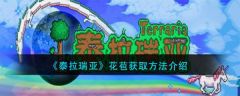 泰拉瑞亚花苞怎么获得  泰拉瑞亚花苞获取方法介绍