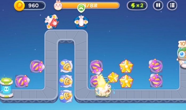 保卫萝卜4太空穿越第59关攻略