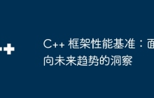 C++ 框架性能基准：面向未来趋势的洞察