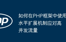 如何在PHP框架中使用水平扩展机制应对高并发流量