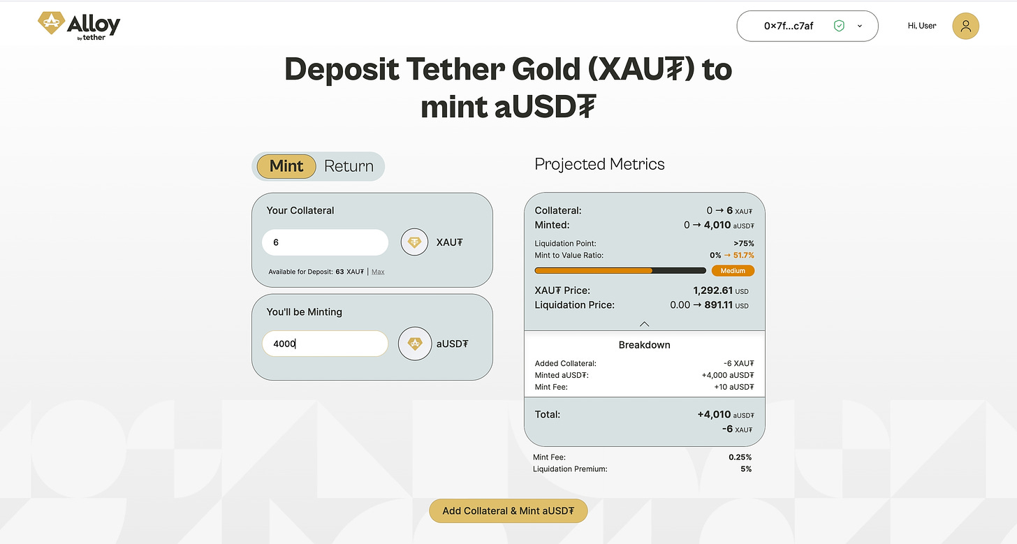 Tether的稳定币新尝试 aUSDT:黄金支持的数字资产