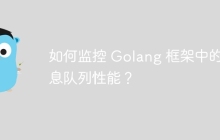 如何监控 Golang 框架中的消息队列性能？