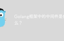 Golang框架中的中间件是什么？