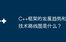 C++框架的发展趋势和技术路线图是什么？