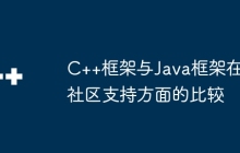 C++框架与Java框架在社区支持方面的比较