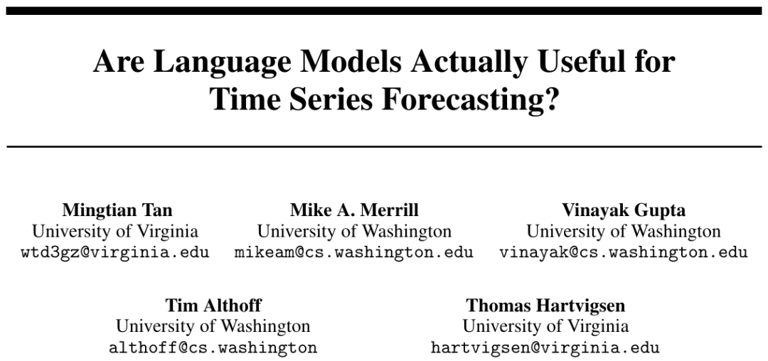 LLM用于时序预测真的不行,连推理能力都没用到