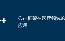 C++框架在医疗领域的应用