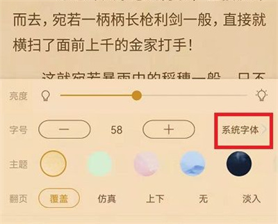 书旗小说怎么修改字体 书旗小说修改字体步骤介绍