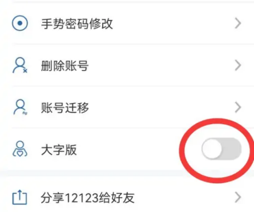 交管12123怎么设置大字模式 交管12123开启大字版教程分享
