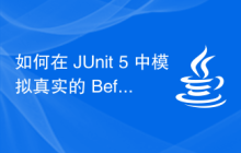 如何在 JUnit 5 中模拟真实的 BeforeAll 和 AfterAll