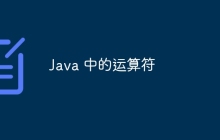 Java 中的运算符