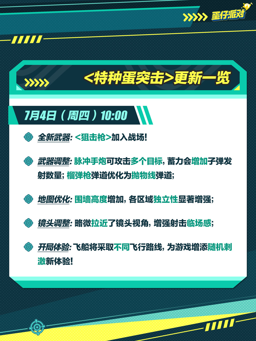 《蛋仔派对》7.4特种蛋突击更新内容介绍