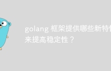 golang 框架提供哪些新特性来提高稳定性?