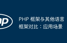 PHP 框架与其他语言框架对比：应用场景